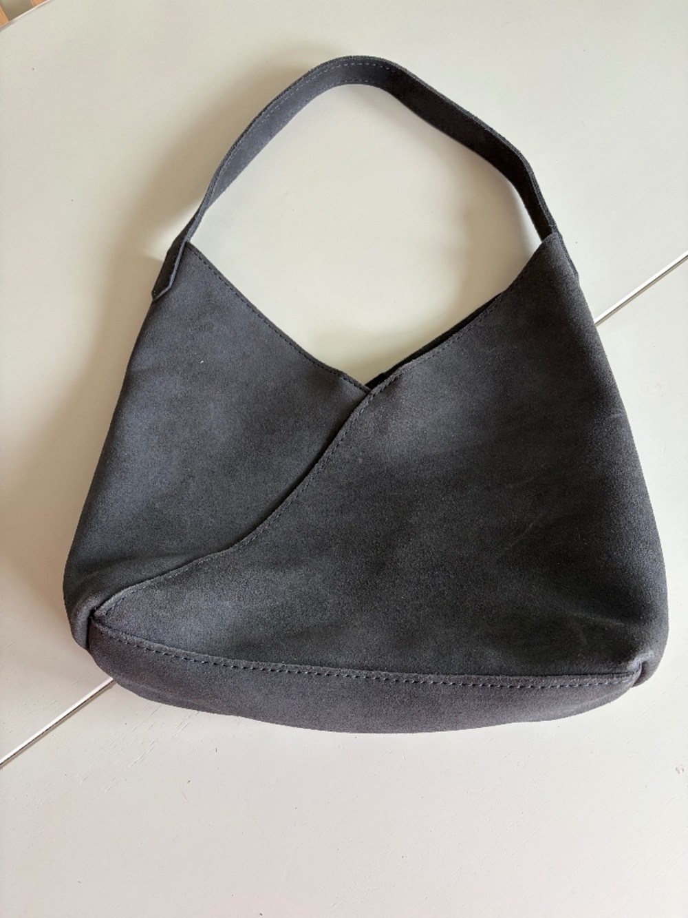 Portland Leather large Naomi in smoke gray with medium insert in Sesame